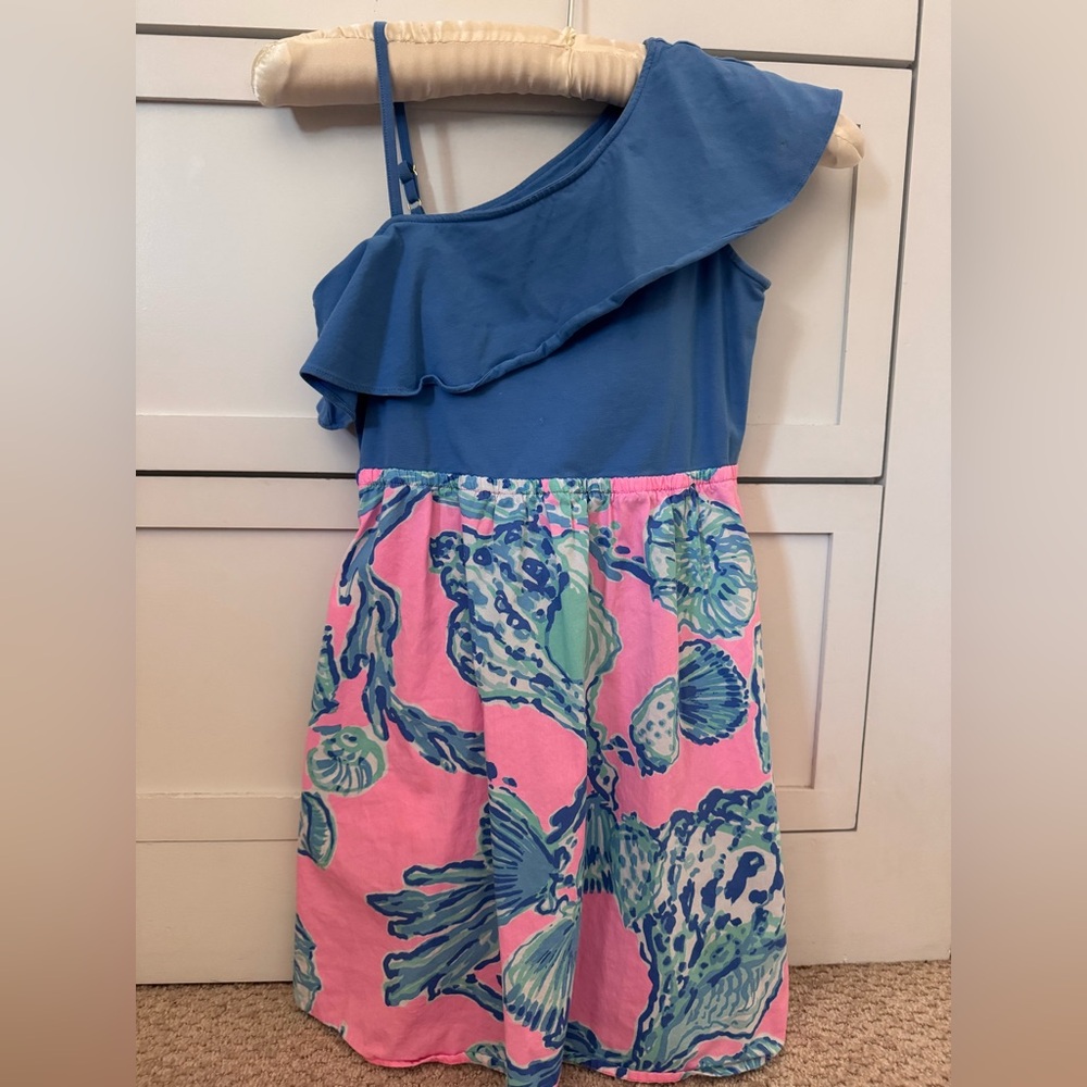Lilly Pulitzer Blue and Pink Kids Skirt